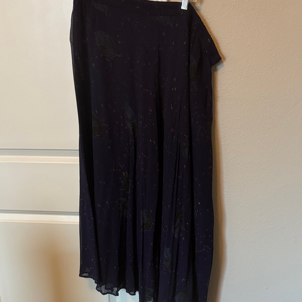WhimsyGoth Floral ethereal carnival renaissance Purple Women's Skirt 3x - Picture 3 of 7